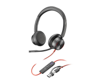 Słuchawki biurowe, callcenter Poly Blackwire 8225 MS USB-A/USB-C